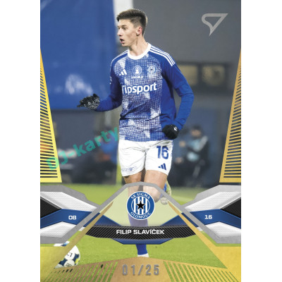 2025/26 Sportzoo Chance Liga 2. série #254 FILIP SLAVÍČEK Gold xx/25