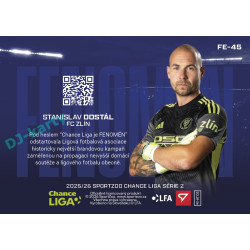 2025/26 Sportzoo Chance Liga 2. série #FE-45 STANISLAV DOSTÁL Fenomén