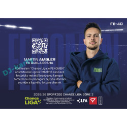 2025/26 Sportzoo Chance Liga 2. série #FE-40 MARTIN AMBLER Fenomén