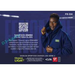 2025/26 Sportzoo Chance Liga 2. série #FE-04 SAMPSON DWEH Fenomén