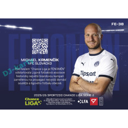 2025/26 Sportzoo Chance Liga 2. série #FE-38 MICHAEL KRMENČÍK Fenomén