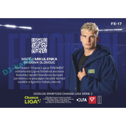 2025/26 Sportzoo Chance Liga 2. série #FE-17 MATĚJ MIKULENKA Fenomén