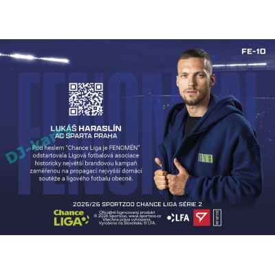 2025/26 Sportzoo Chance Liga 2. série #FE-10 LUKÁŠ HARASLÍN Fenomén