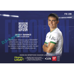 2025/26 Sportzoo Chance Liga 2. série #FE-28 DENNY SAMKO Fenomén