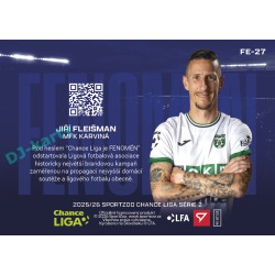 2025/26 Sportzoo Chance Liga 2. série #FE-27 JIŘÍ FLEIŠMAN Fenomén