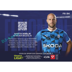 2025/26 Sportzoo Chance Liga 2. série #FE-34 MARTIN KRÁLIK Fenomén