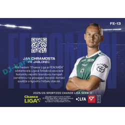 2025/26 Sportzoo Chance Liga 2. série #FE-13 JAN CHRAMOSTA Fenomén