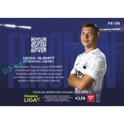 2025/26 Sportzoo Chance Liga 2. série #FE-26 MICHAL HLAVATÝ Fenomén