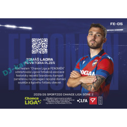 2025/26 Sportzoo Chance Liga 2. série #FE-05 TOMÁŠ LADRA Fenomén