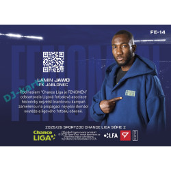 2025/26 Sportzoo Chance Liga 2. série #FE-14 LAMIN JAWO Fenomén