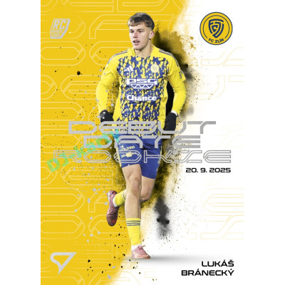 2025/26 Sportzoo Chance Liga 2. série #DR-18 LUKÁŠ BRÁNECKÝ Debut Date Rookie