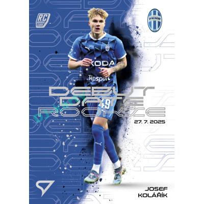2025/26 Sportzoo Chance Liga 2. série #DR-11 JOSEF KOLÁŘÍK Debut Date Rookie