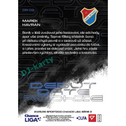 2025/26 Sportzoo Chance Liga 2. série #DR-02 MAREK HAVRAN Debut Date Rookie