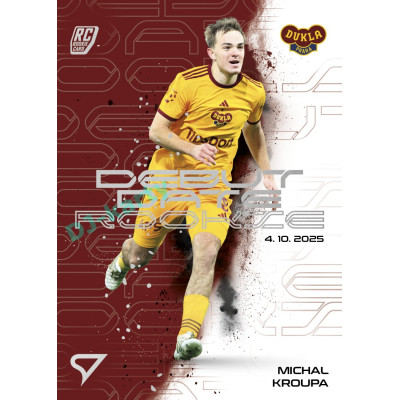 2025/26 Sportzoo Chance Liga 2. série #DR-15 MICHAL KROUPA Debut Date Rookie