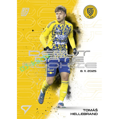 2025/26 Sportzoo Chance Liga 2. série #DR-16 TOMÁŠ HELLEBRAND Debut Date Rookie
