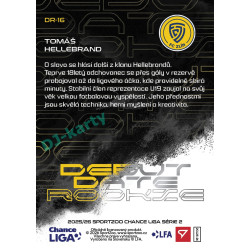 2025/26 Sportzoo Chance Liga 2. série #DR-16 TOMÁŠ HELLEBRAND Debut Date Rookie