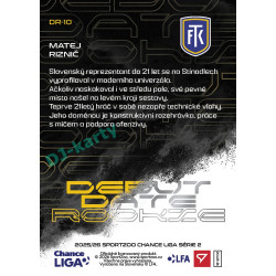 2025/26 Sportzoo Chance Liga 2. série #DR-10 MATEJ RIZNIČ Debut Date Rookie