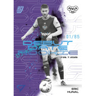 2025/26 Sportzoo Chance Liga 2. série #DR-13 ERIC HUNAL Debut Date Rookie Amethyst Purple xx/85