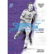 2025/26 Sportzoo Chance Liga 2. série #DR-15 MICHAL KROUPA Debut Date Rookie Amethyst Purple xx/85