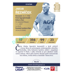 2025/26 Sportzoo Chance Liga 2. série #KL53 Jakub Řezníček Klub Legend