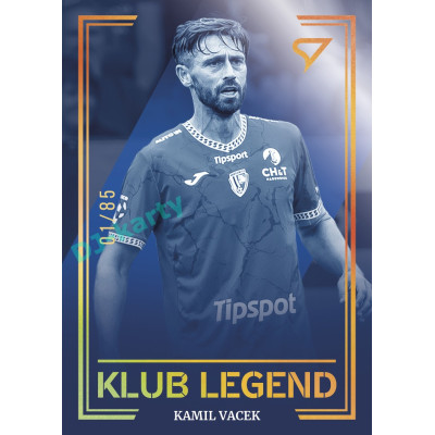 2025/26 Sportzoo Chance Liga 2. série #KL51 Kamil Vacek Klub Legend Royal Blue xx/85