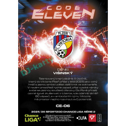 2025/26 Sportzoo Chance Liga 2. série #CE-06 DENIS VIŠINSKÝ Code Eleven
