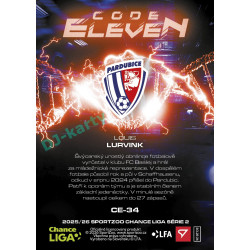 2025/26 Sportzoo Chance Liga 2. série #CE-34 LOUIS LURVINK Code Eleven