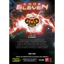 2025/26 Sportzoo Chance Liga 2. série #CE-33 JAKUB KADÁK Code Eleven