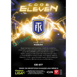 2025/26 Sportzoo Chance Liga 2. série #CE-27 MATYÁŠ KOZÁK Code Eleven