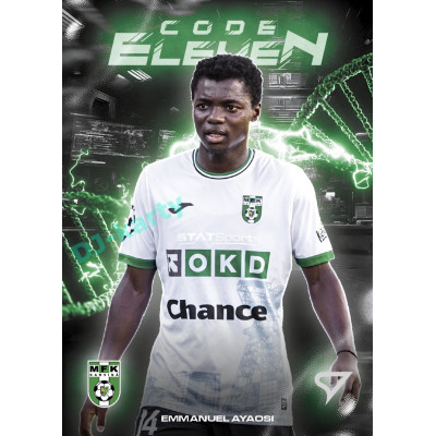 2025/26 Sportzoo Chance Liga 2. série #CE-25 EMMANUEL AYAOSI Code Eleven