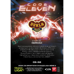 2025/26 Sportzoo Chance Liga 2. série #CE-32 MARCEL ČERMÁK Code Eleven
