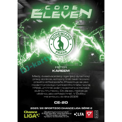 2025/26 Sportzoo Chance Liga 2. série #CE-20 PETER KAREEM Code Eleven