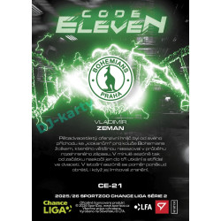 2025/26 Sportzoo Chance Liga 2. série #CE-21 VLADIMÍR ZEMAN Code Eleven