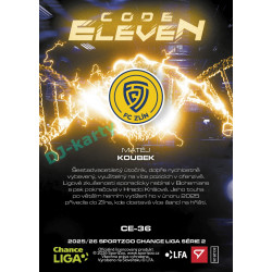 2025/26 Sportzoo Chance Liga 2. série #CE-36 MATĚJ KOUBEK Code Eleven