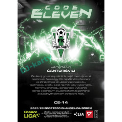 2025/26 Sportzoo Chance Liga 2. série #CE-14 VACHTANG ČANTURIŠVILI Code Eleven