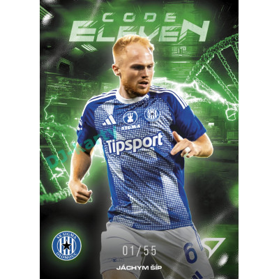 2025/26 Sportzoo Chance Liga 2. série #CE-17 JÁCHYM ŠÍP Code Eleven Electric Green xx/55