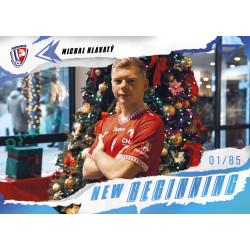 2025/26 Sportzoo Chance Liga 2. série #NB-17 MICHAL HLAVATÝ New Beginning Crystal Blue xx/85