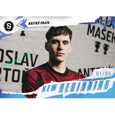 2025/26 Sportzoo Chance Liga 2. série #NB-07 MATYÁŠ VOJTA New Beginning Crystal Blue xx/85