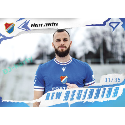 2025/26 Sportzoo Chance Liga 2. série #NB-04 VÁCLAV JUREČKA New Beginning Crystal Blue xx/85