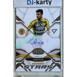 2025/26 Sportzoo Chance Liga 2. série #SL2-JK Jakub Kolář Signed Stars Level 2 xx/75