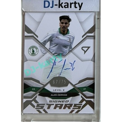 2025/26 Sportzoo Chance Liga 2. série #SL2-AC Aleš Čermák Signed Stars Level 2 xx/75