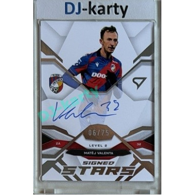 2025/26 Sportzoo Chance Liga 2. série #SL2-MV Matěj Valenta Signed Stars Level 2 xx/75