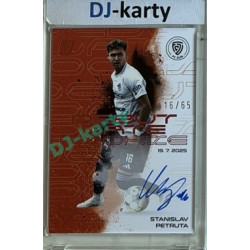 2025/26 Sportzoo Chance Liga 2. série #DRS-SP Stanislav Petruta Debut Date Rookie Copper Auto 16/65