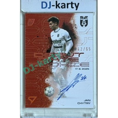 2025/26 Sportzoo Chance Liga 2. série #DRS-JC Jan Chytrý Debut Date Rookie Copper Auto 42/65