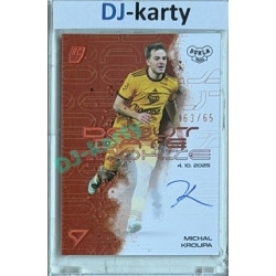 2025/26 Sportzoo Chance Liga 2. série #DRS-MK Michal Kroupa Debut Date Rookie Copper Auto 63/65