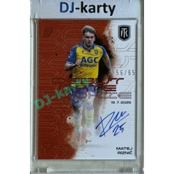 2025/26 Sportzoo Chance Liga 2. série #DRS-MR Matej Riznič Debut Date Rookie Copper Auto 56/65