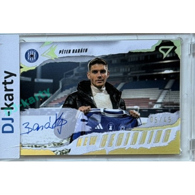 2025/26 Sportzoo Chance Liga 2. série #NBS-PB Péter Baráth New Beginning Auto Gold 05/45
