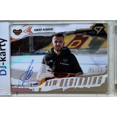 2025/26 Sportzoo Chance Liga 2. série #NBS-TP Tomáš Pekhart New Beginning Auto Gold 38/45