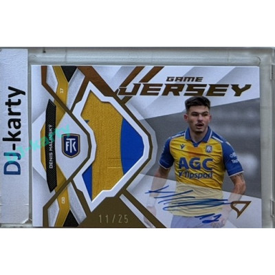 2025/26 Sportzoo Chance Liga 2. série #GJS-HA Denis Halinský Game Jersey Auto 11/25