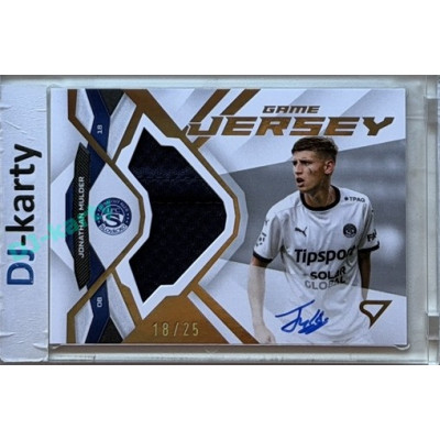 2025/26 Sportzoo Chance Liga 2. série #GJS-MU Jonathan Mulder Game Jersey Auto 18/25